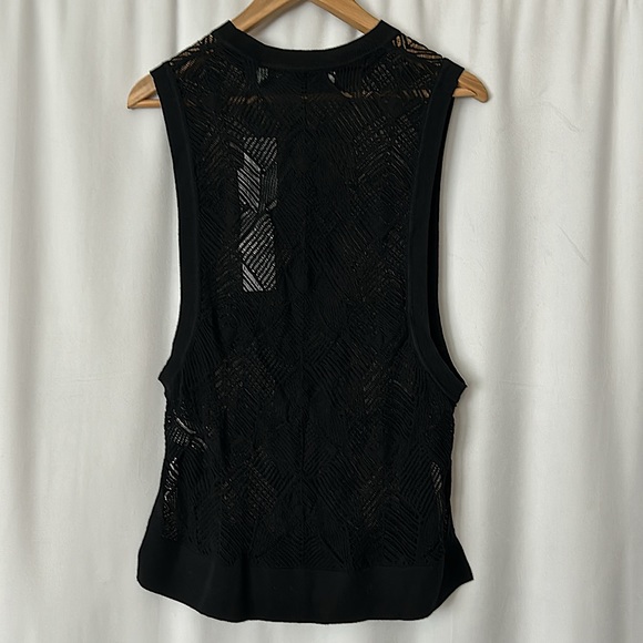 IRO NWT Chic Black Vigil Knit Vest Shirt Top **Size XS** 🌺🌺 - Picture 2 of 4